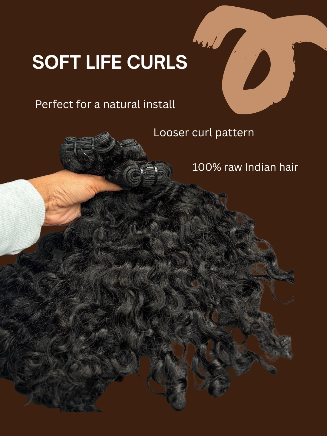 SOFT LIFE CURL | 4 BUNDLE SET | RAW INDIAN WAVY
